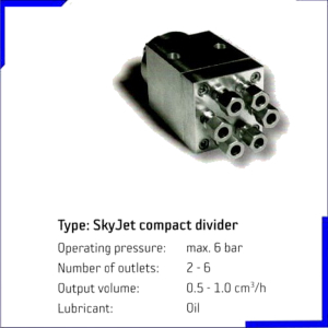 Bộ chia van mỡ bò bằng điện SkyJet compact divider.